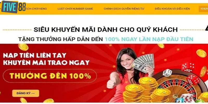 Tổng hợp những chương trình khuyến mãi FIVE88 nổi bật